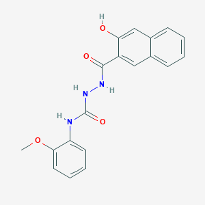 molecular formula C19H17N3O4 B5248822 2-(3-hydroxy-2-naphthoyl)-N-(2-methoxyphenyl)hydrazinecarboxamide 