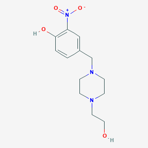 4-{[4-(2-hydroxyethyl)-1-piperazinyl]methyl}-2-nitrophenol