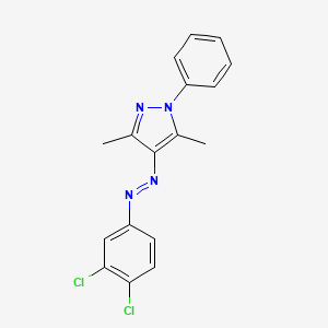 4-[(E)-(3,4-dichlorophenyl)diazenyl]-3,5-dimethyl-1-phenyl-1H-pyrazole