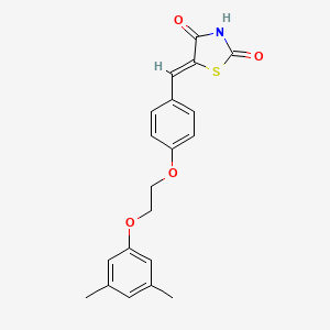 5-{4-[2-(3,5-dimethylphenoxy)ethoxy]benzylidene}-1,3-thiazolidine-2,4-dione