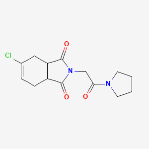 5-chloro-2-[2-oxo-2-(1-pyrrolidinyl)ethyl]-3a,4,7,7a-tetrahydro-1H-isoindole-1,3(2H)-dione