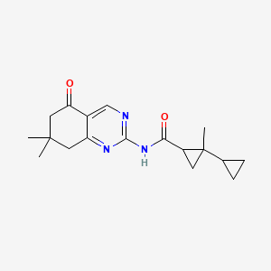 N-(7,7-dimethyl-5-oxo-5,6,7,8-tetrahydro-2-quinazolinyl)-1-methyl-1,1'-bi(cyclopropyl)-2-carboxamide