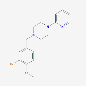 1-[(3-Bromo-4-methoxyphenyl)methyl]-4-pyridin-2-ylpiperazine