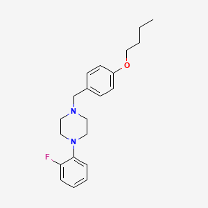 molecular formula C21H27FN2O B5248905 1-[(4-butoxyphenyl)methyl]-4-(2-fluorophenyl)piperazine 