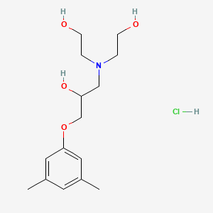 molecular formula C15H26ClNO4 B5248911 1-[Bis(2-hydroxyethyl)amino]-3-(3,5-dimethylphenoxy)propan-2-ol;hydrochloride 