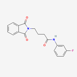 4-(1,3-dioxo-1,3-dihydro-2H-isoindol-2-yl)-N-(3-fluorophenyl)butanamide