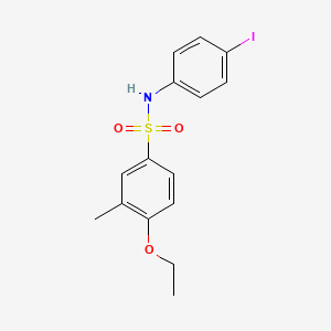 molecular formula C15H16INO3S B5248928 4-ethoxy-N-(4-iodophenyl)-3-methylbenzenesulfonamide 