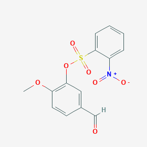 5-formyl-2-methoxyphenyl 2-nitrobenzenesulfonate