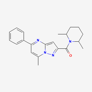 2-[(2,6-dimethyl-1-piperidinyl)carbonyl]-7-methyl-5-phenylpyrazolo[1,5-a]pyrimidine