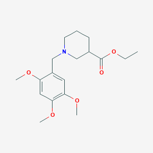 ethyl 1-(2,4,5-trimethoxybenzyl)-3-piperidinecarboxylate