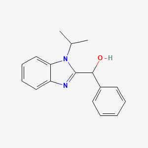 Phenyl-(1-propan-2-ylbenzimidazol-2-yl)methanol