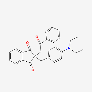 2-[4-(diethylamino)benzyl]-2-(2-oxo-2-phenylethyl)-1H-indene-1,3(2H)-dione