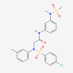 N~2~-[(4-chlorophenyl)sulfonyl]-N~1~-{3-[methyl(methylsulfonyl)amino]phenyl}-N~2~-(3-methylphenyl)glycinamide