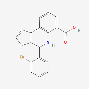 4-(2-bromophenyl)-3a,4,5,9b-tetrahydro-3H-cyclopenta[c]quinoline-6-carboxylic acid