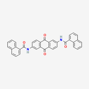 molecular formula C36H22N2O4 B5249187 N-[6-(naphthalene-1-carbonylamino)-9,10-dioxoanthracen-2-yl]naphthalene-1-carboxamide 