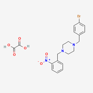 1-(4-bromobenzyl)-4-(2-nitrobenzyl)piperazine oxalate