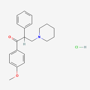 1-(4-methoxyphenyl)-2-phenyl-3-(1-piperidinyl)-1-propanone hydrochloride