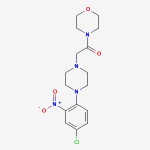 2-[4-(4-CHLORO-2-NITROPHENYL)PIPERAZIN-1-YL]-1-(MORPHOLIN-4-YL)ETHAN-1-ONE