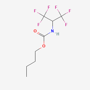 molecular formula C8H11F6NO2 B5249294 butyl N-(1,1,1,3,3,3-hexafluoropropan-2-yl)carbamate 