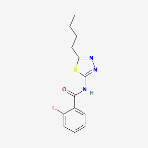 molecular formula C13H14IN3OS B5249401 N-(5-butyl-1,3,4-thiadiazol-2-yl)-2-iodobenzamide 