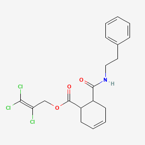 2,3,3-Trichloroprop-2-enyl 6-(2-phenylethylcarbamoyl)cyclohex-3-ene-1-carboxylate