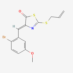 molecular formula C14H12BrNO2S2 B5249461 2-(allylthio)-4-(2-bromo-5-methoxybenzylidene)-1,3-thiazol-5(4H)-one 