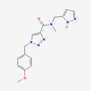 1-(4-methoxybenzyl)-N-methyl-N-(1H-pyrazol-5-ylmethyl)-1H-1,2,3-triazole-4-carboxamide