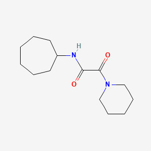 molecular formula C14H24N2O2 B5249506 N-cycloheptyl-2-oxo-2-piperidin-1-ylacetamide 