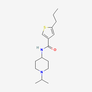 N-[1-(propan-2-yl)piperidin-4-yl]-5-propylthiophene-3-carboxamide