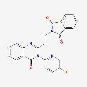 2-{2-[3-(5-bromopyridin-2-yl)-4-oxo-3,4-dihydroquinazolin-2-yl]ethyl}-1H-isoindole-1,3(2H)-dione