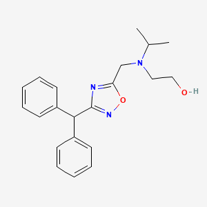 2-[{[3-(diphenylmethyl)-1,2,4-oxadiazol-5-yl]methyl}(isopropyl)amino]ethanol