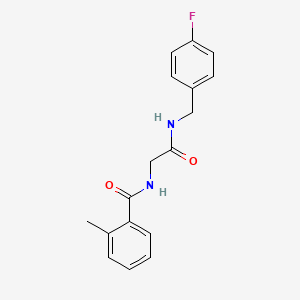 N-{2-[(4-fluorobenzyl)amino]-2-oxoethyl}-2-methylbenzamide