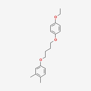 molecular formula C20H26O3 B5249639 4-[4-(4-ethoxyphenoxy)butoxy]-1,2-dimethylbenzene 