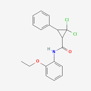 2,2-dichloro-N-(2-ethoxyphenyl)-3-phenylcyclopropanecarboxamide