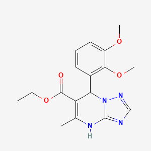 ethyl 7-(2,3-dimethoxyphenyl)-5-methyl-4,7-dihydro[1,2,4]triazolo[1,5-a]pyrimidine-6-carboxylate