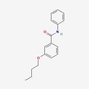 molecular formula C17H19NO2 B5249675 3-butoxy-N-phenylbenzamide 