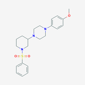 1-(4-methoxyphenyl)-4-[1-(phenylsulfonyl)-3-piperidinyl]piperazine