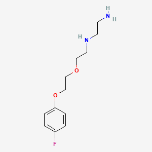 molecular formula C12H19FN2O2 B5249719 (2-aminoethyl){2-[2-(4-fluorophenoxy)ethoxy]ethyl}amine 