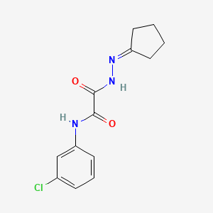 N-(3-chlorophenyl)-2-(2-cyclopentylidenehydrazino)-2-oxoacetamide