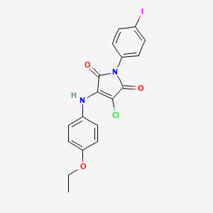 3-chloro-4-[(4-ethoxyphenyl)amino]-1-(4-iodophenyl)-1H-pyrrole-2,5-dione