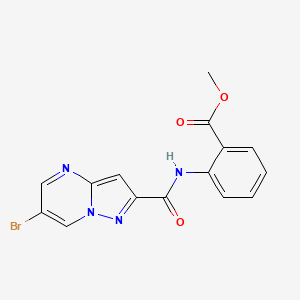 methyl 2-{[(6-bromopyrazolo[1,5-a]pyrimidin-2-yl)carbonyl]amino}benzoate