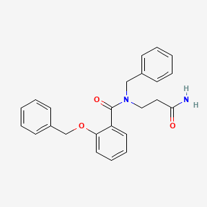 N-(3-amino-3-oxopropyl)-N-benzyl-2-(benzyloxy)benzamide