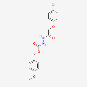 (4-methoxyphenyl)methyl N-[[2-(4-chlorophenoxy)acetyl]amino]carbamate