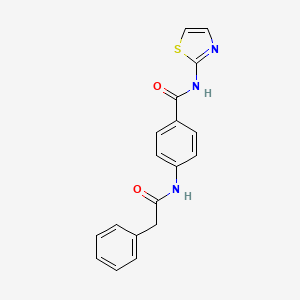 4-[(phenylacetyl)amino]-N-1,3-thiazol-2-ylbenzamide