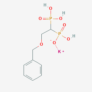 molecular formula C9H13KO7P2 B5249904 Potassium;hydroxy-(2-phenylmethoxy-1-phosphonoethyl)phosphinate 