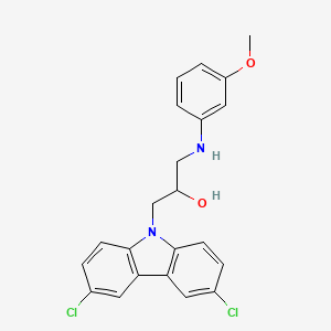 1-(3,6-dichloro-9H-carbazol-9-yl)-3-[(3-methoxyphenyl)amino]propan-2-ol