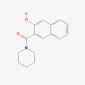 molecular formula C16H17NO2 B5250005 (3-Hydroxynaphthalen-2-yl)(piperidin-1-yl)methanone CAS No. 3692-69-1