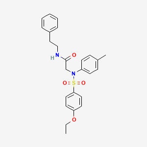 2-[N-(4-METHYLPHENYL)4-ETHOXYBENZENESULFONAMIDO]-N-(2-PHENYLETHYL)ACETAMIDE