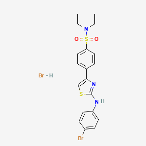 4-{2-[(4-bromophenyl)amino]-1,3-thiazol-4-yl}-N,N-diethylbenzenesulfonamide hydrobromide