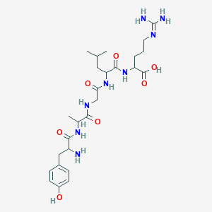 molecular formula C26H42N8O7 B5250056 H-DL-Tyr-DL-Ala-Gly-DL-Leu-DL-Arg-OH 